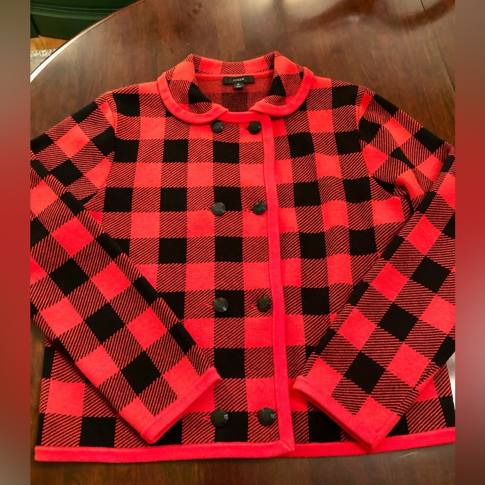 J. Crew Double Breasted Sweater Jacket - Picture 5 of 14